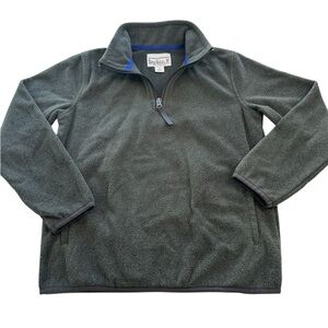 Amazon Essentials Fleece Pull Over 3/4 Zip Gray Boys Size Medium